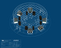 IAMS 06 с 6 x B737 2-местными симуляторами, Monitor / Proj 1
